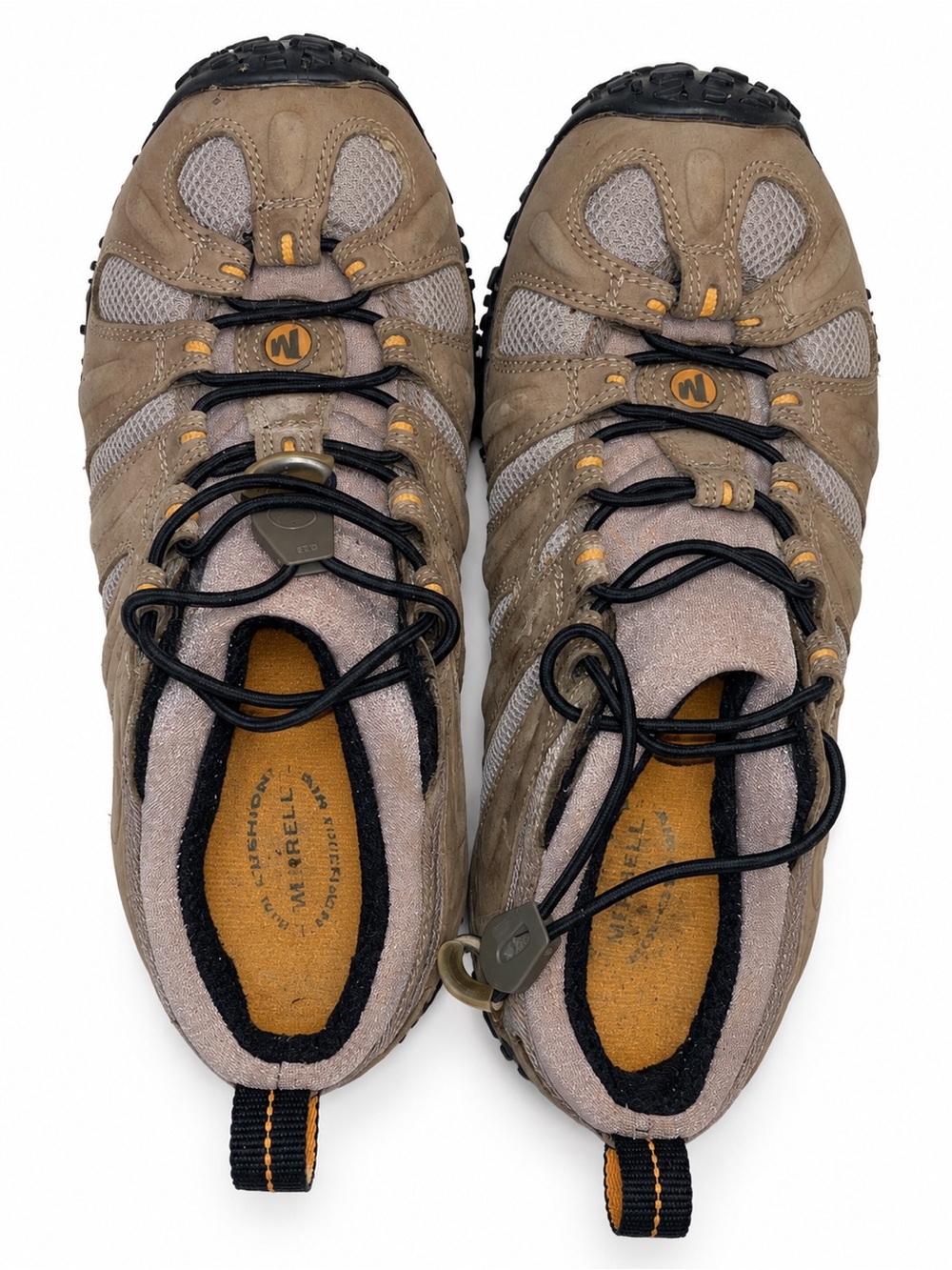 Merrell Chameleon Stretch Kangaroo Leather Trail Hiking Shoes Boa Grey Women 8